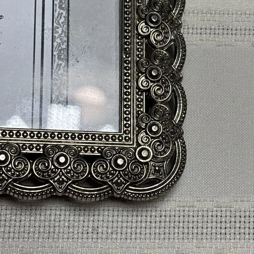 Sheffield Jewel Photo Frame 4x6 Silver Metal Enamel Ornate Gallery Wall